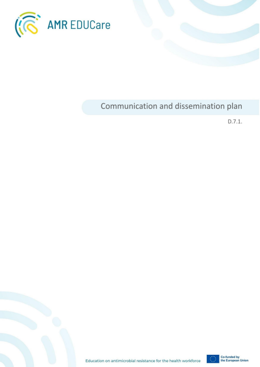 Project communication plan - document cover